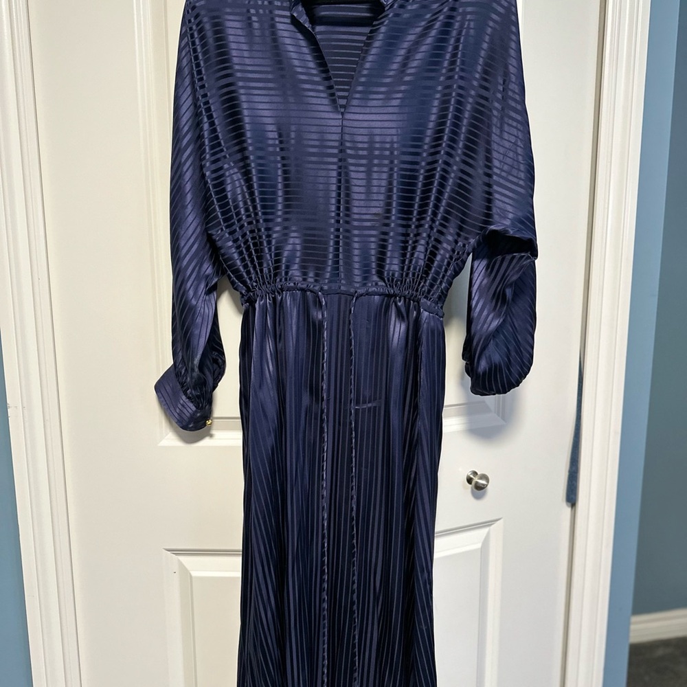Tory Burch Navy Long Sleeve Dress - Picture 2 of 4